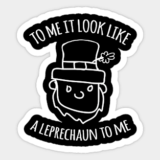 St Patricks Day Alabama Leprechaun Sticker